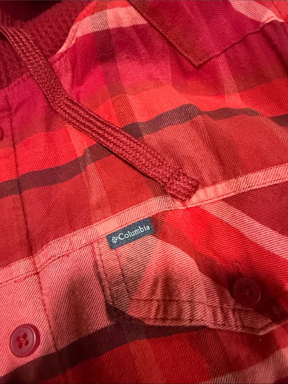 Columbia flannel plaid jacket